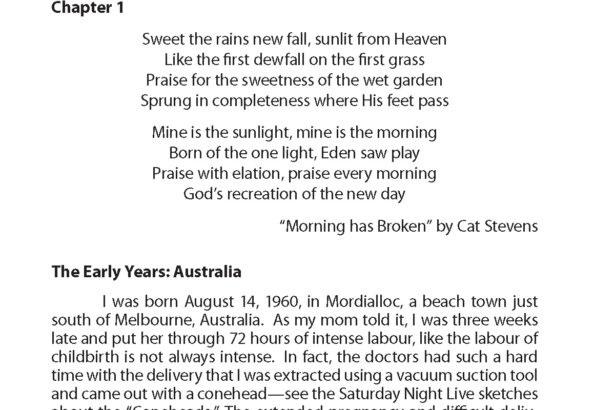 An Ordinary Life Book Excerpt - Page 6